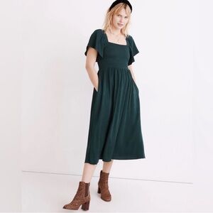 Madewell Green Midi Dress